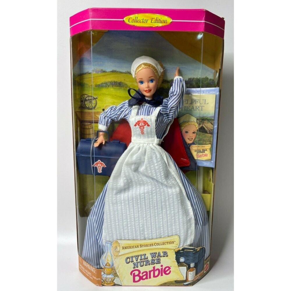 1995 Barbie "Civil War Nurse" Doll American Stories Collection NIB#3